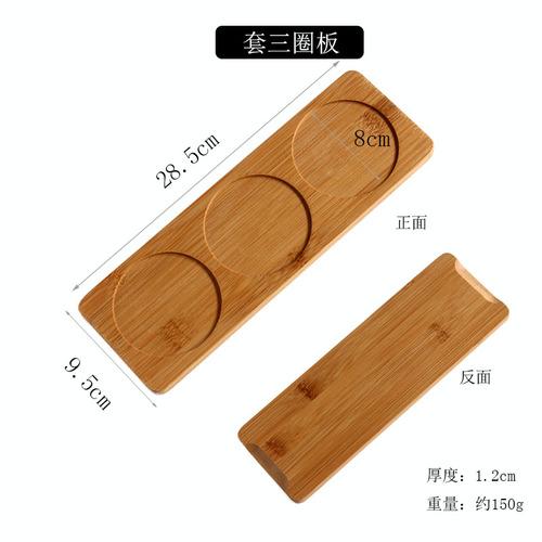 

BRBamboo Wood Sushi Plate Japanese-style Rectangular Wood Tea Tray Cake Dessert Display Tray Fruit TrayEY