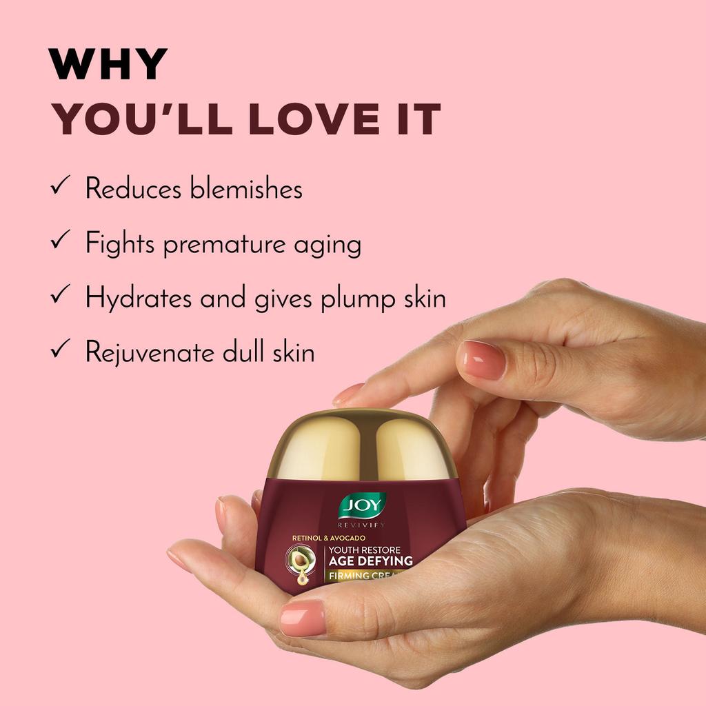 Joy Revivify Retinol & Avocado Age Defying Firming Cream 50 ml Youth Restore Skincare