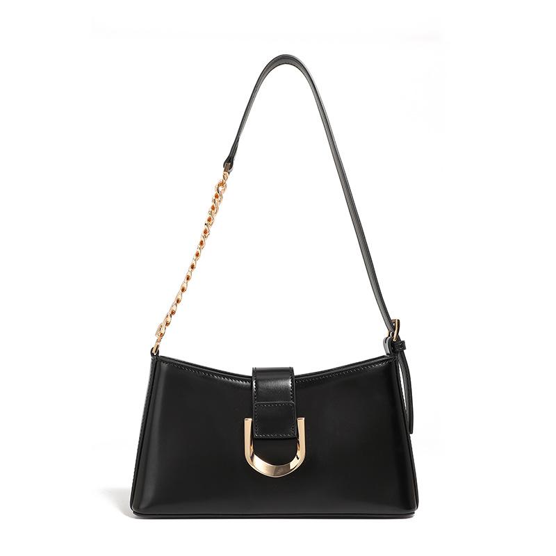 Spring Fashion Cowhide Bag for Women with High End Underarm Commuting Bag  New Daily One Shoulder Crossbody Bag for Women