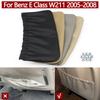Car Left Right Leather Backrest Storage Pocket Cover Seat Bracket Trim For Mercedes Benz E Class W211 E200 E250 E300 2005-2008