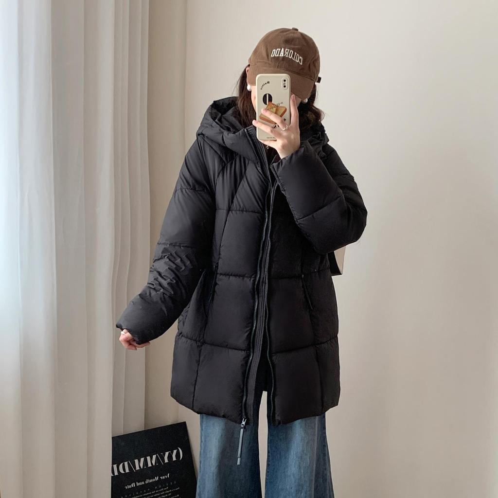 Φθινόπωρο Χειμώνας Πάχος Ζεστό Πάρκα Γυναικείο Casual Γλυκό Μονόχρωμο Μεγάλη Τσέπη Φαρδύ Κουκούλα Παλτό Μπουφάν Εξωτερικά Ρούχα