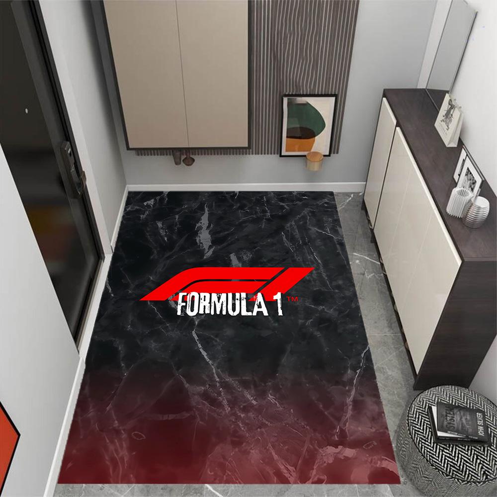 Kräftiges weißes Logo Design Fußmatte Geeignet für Außenbereiche Eingangsbereiche Esszimmer Spielzimmer Rutschfester Teppich Büros dekorieren Perfektes Geschenk für Frauen/Männer