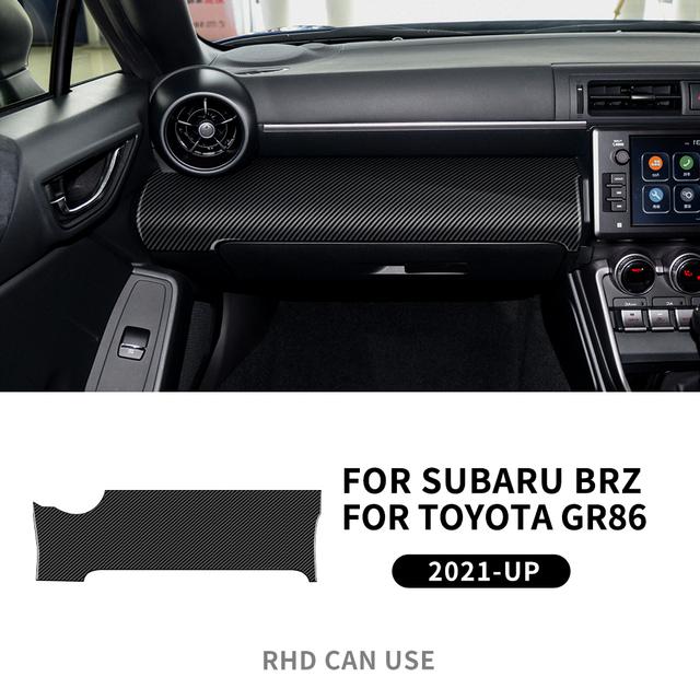 Real Soft Carbon Fiber Interior Trim For Subaru BRZ Toyota GR86 2025 2025 2025 2025 Car Center Console Decorative Sticker