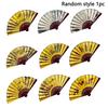 1/3/5Pcs Random Style Chinese Vintage Style Folding Fan Wooden Handle Classical Party Dance Hand Fan Summer Cool Hand Fan