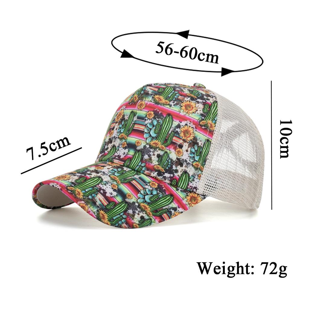 New Cactus Cross Mesh Cap Baseball Cap Sun Cap
