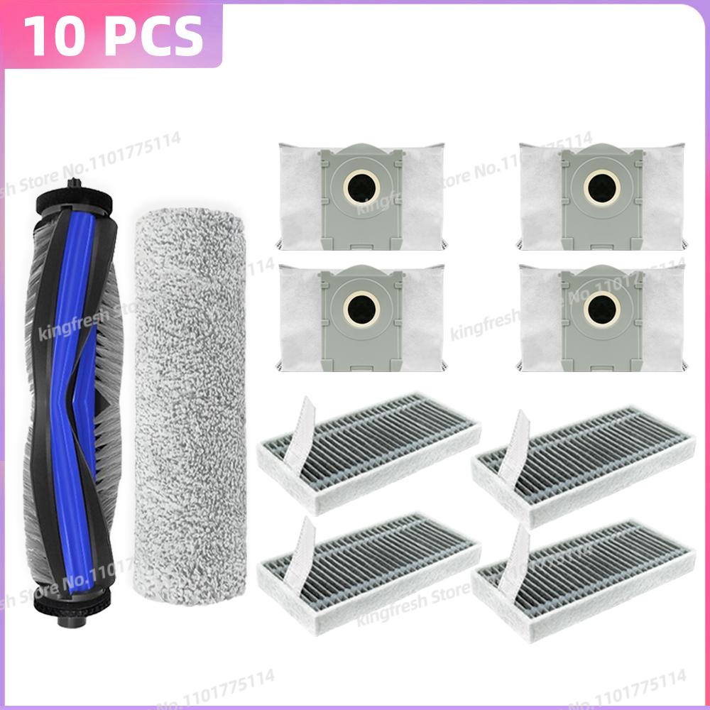 Compatible For ( ECOVACS X9 PRO OMNI, YEEDI S16 PLUS ) Vacuum Parts Main Brush Filter Roller Mop Cloth Dust Bag Accessories