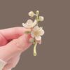 Jasmine Brooch Faux Pearl Petal Flower Lapel Pin Sweater Cardigan Coat Business