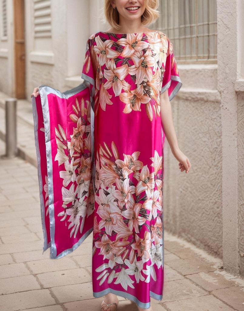 Middle Eastern Style Loose Long Dress Abaya for Women
