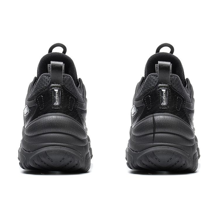 Li Ning Aurora WindWalker V2 Fabric Cushioning Slip Resistant Low Top Casual Shoes Women's Black AGCS160-3