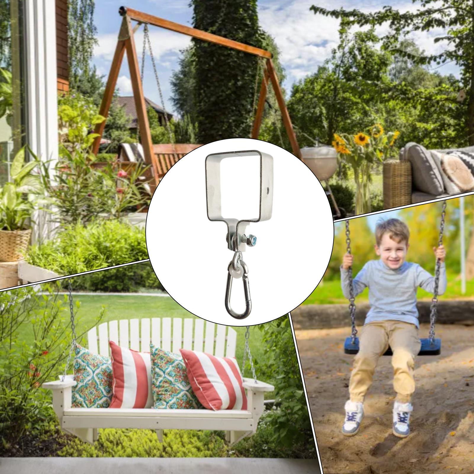 Heavy Duty Swing Hangers Alloy Swing Hardware Silent Hanger Suspension Clamp For Pergola Playground Load-bearing Swing Buckle CN