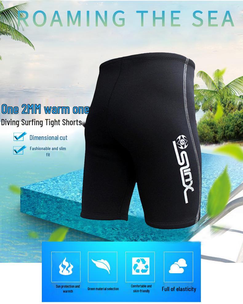 2 mm verdickte Neopren-Shorts für Tauchen und Rafting