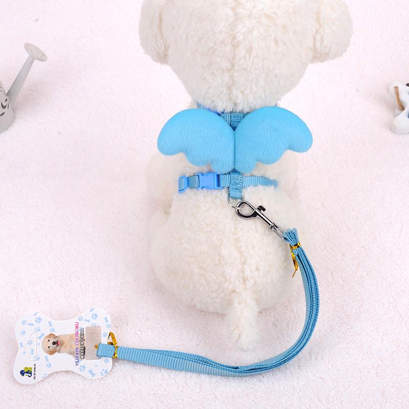 Small Pet Harness with Angel Wings - Multiple Colors Available