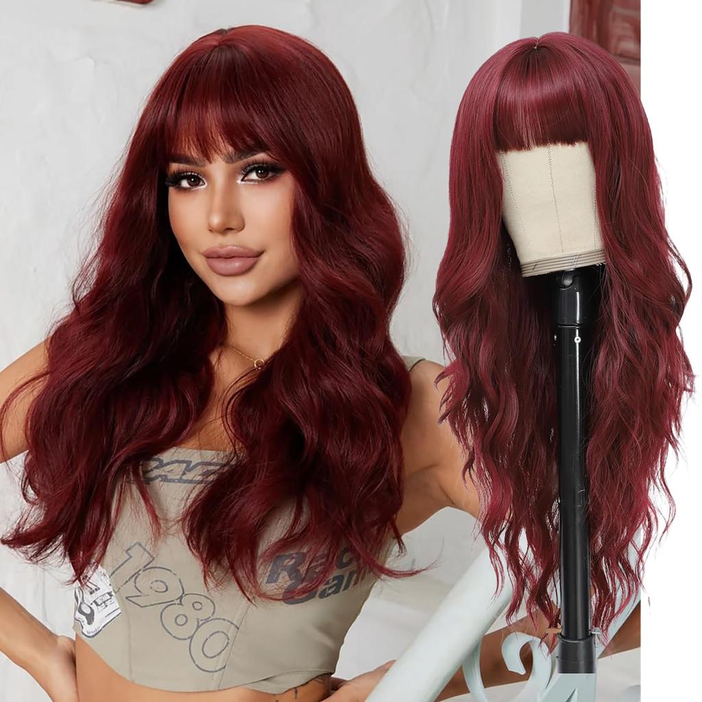 Orange lange gerade synthetische Perücke für Halloween-Party, Cosplay-Perücke, Alltagsperücke, Hochtemperatur-Haarseide-Perücken-Set