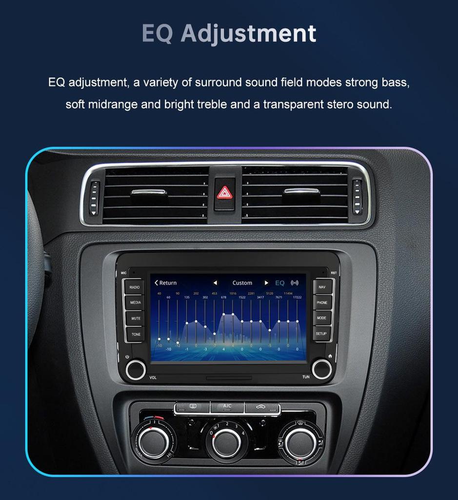 7-inch CarPlay Multimedia Display for Volkswagen, SEAT, Skoda (2003-2015 Models)