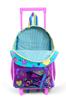 Minik Yuva Squeegee Backpack Pink Turquoise Headphones Skate Pattern Two Compartments 24054