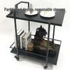Mobile Double-Layer Serving Cart