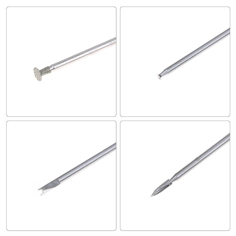 5/6 Stück Holz schnitzende Bohrer-Set mit 3 mm Schaft Kompatibel mit Dremel Rotationswerkzeug Holzbearbeitungszubehör