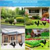 3Pcs Black Chicken Statue Handmade Metal Animal Ornaments Rooster Garden Sculpture  Micro Landscape