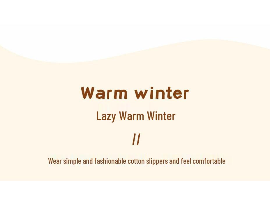 Damen Flauschige Baumwollpantoffeln 2025: Warme, rutschfeste Hausschuhe für Herbst/Winter mit einzigartigem Komfort.