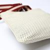 Bally Diagonal Shoulder Belt Shoulder Bag Punching Leather White Women Used