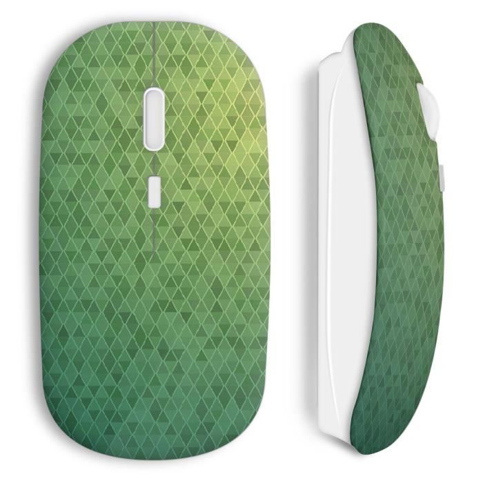 Souris sans fil Damier vert Design