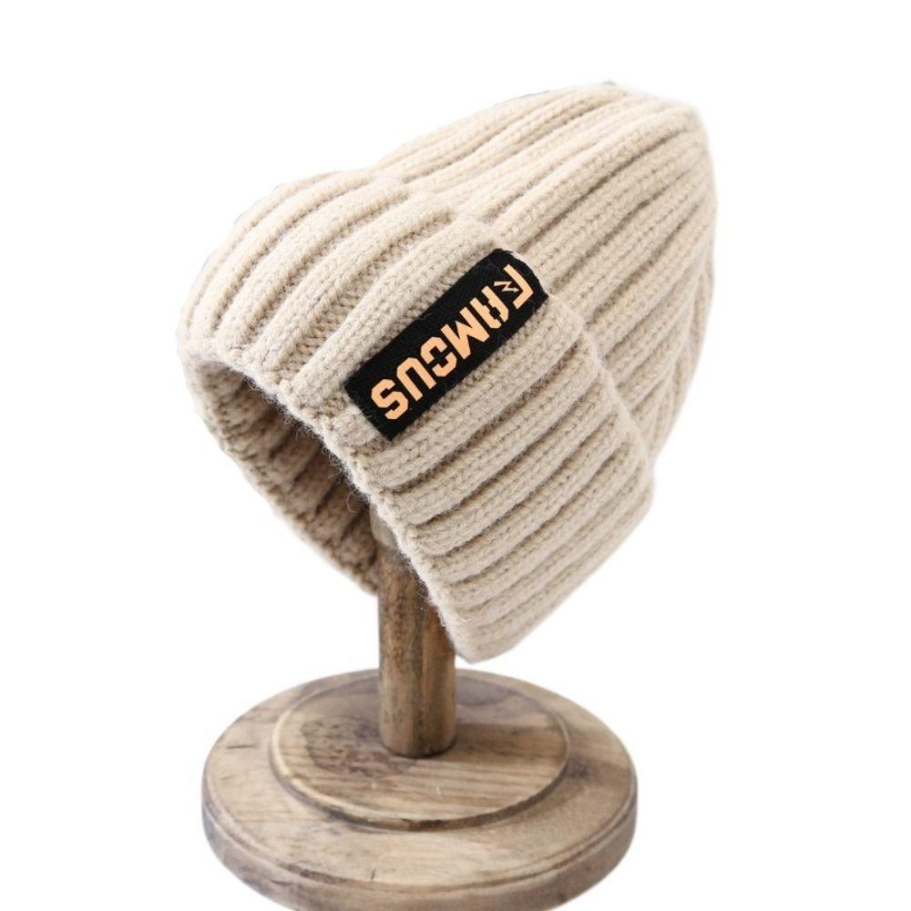 New Knitting Beanies Winter Caps for Men Women Warm Solid Color Hat Soft Woolen Crochet Unisex Take Cold Cap Beanie