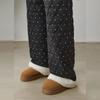 UNIFREE Warm Fleece-Lined Loose Straight Leg Casual Pants