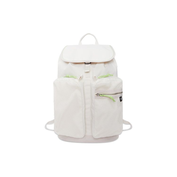 Converse Large Capacity Casual Polyester Backpack Unisex Backpack White 10023238-A02 White