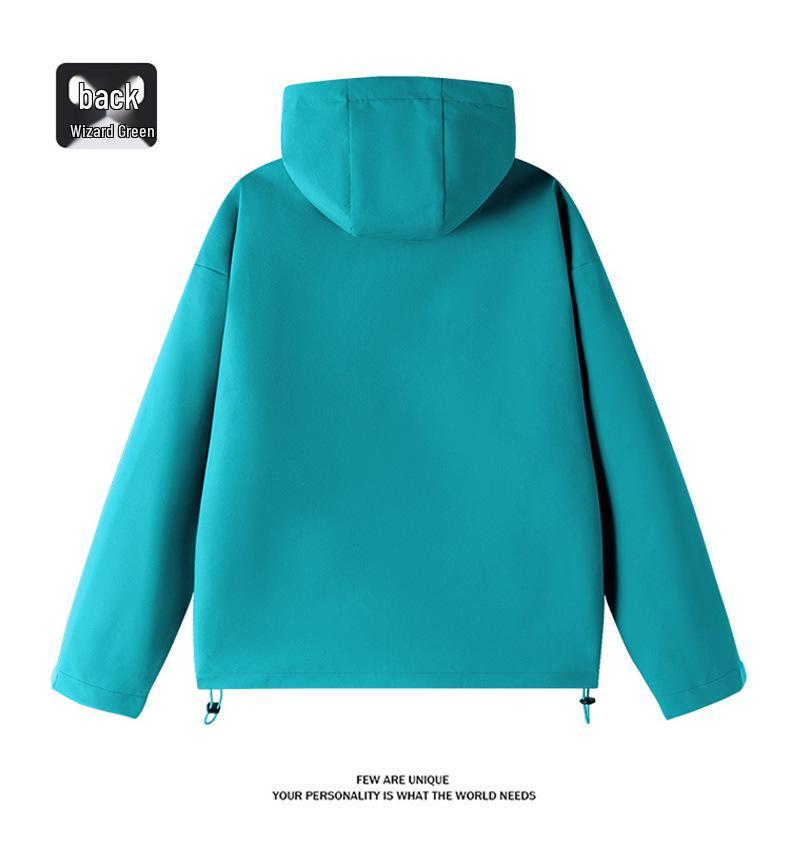 Couple's Dopamine Color Block Windbreaker - Unisex, Windproof, Versatile Outdoor Jacket