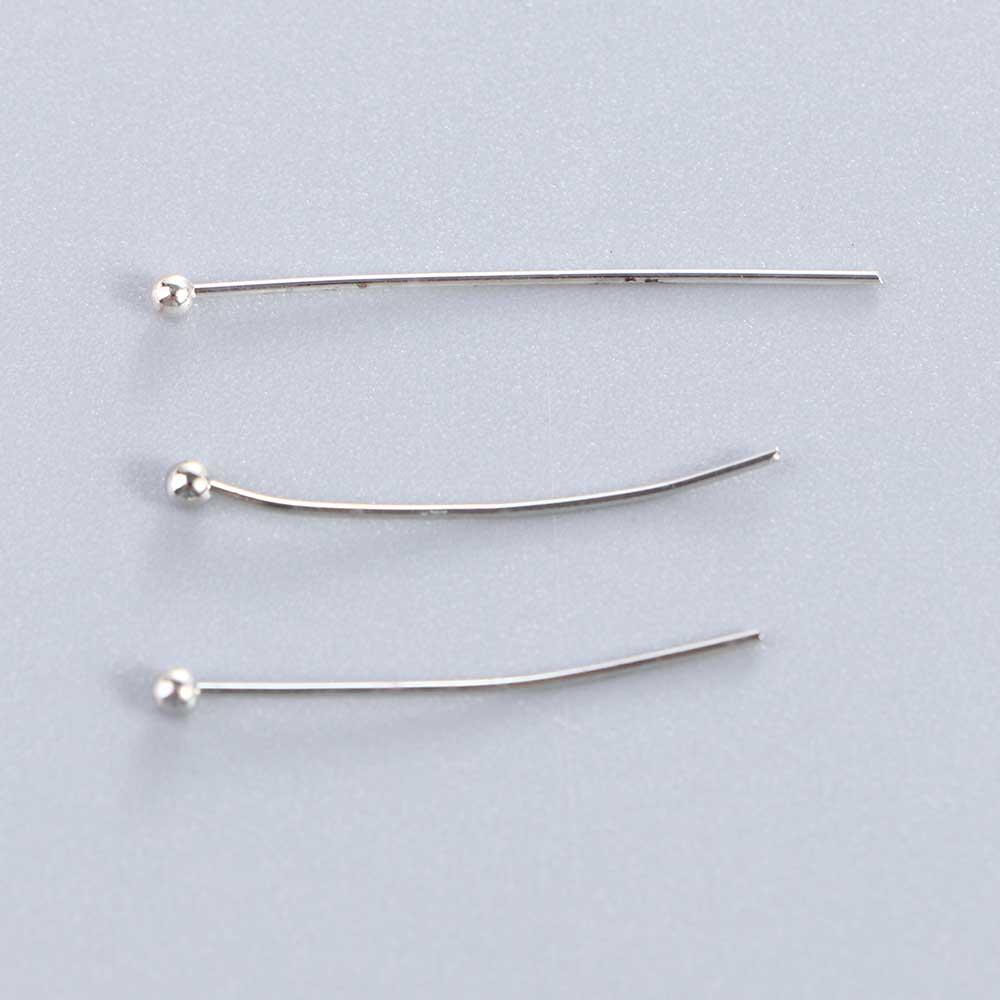 Color 100Pcs/Lot Accessories DIY 20 25 30mm Beads Head Pins Jewelry Findings Earring Making T-pins