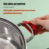 4/8/12Pcs Silicone Pan Handle Cover Heat Insulation Cover Pot Ear Clip Non-slip Steamer Casserole Pan Handle Holder Kitchen Tool