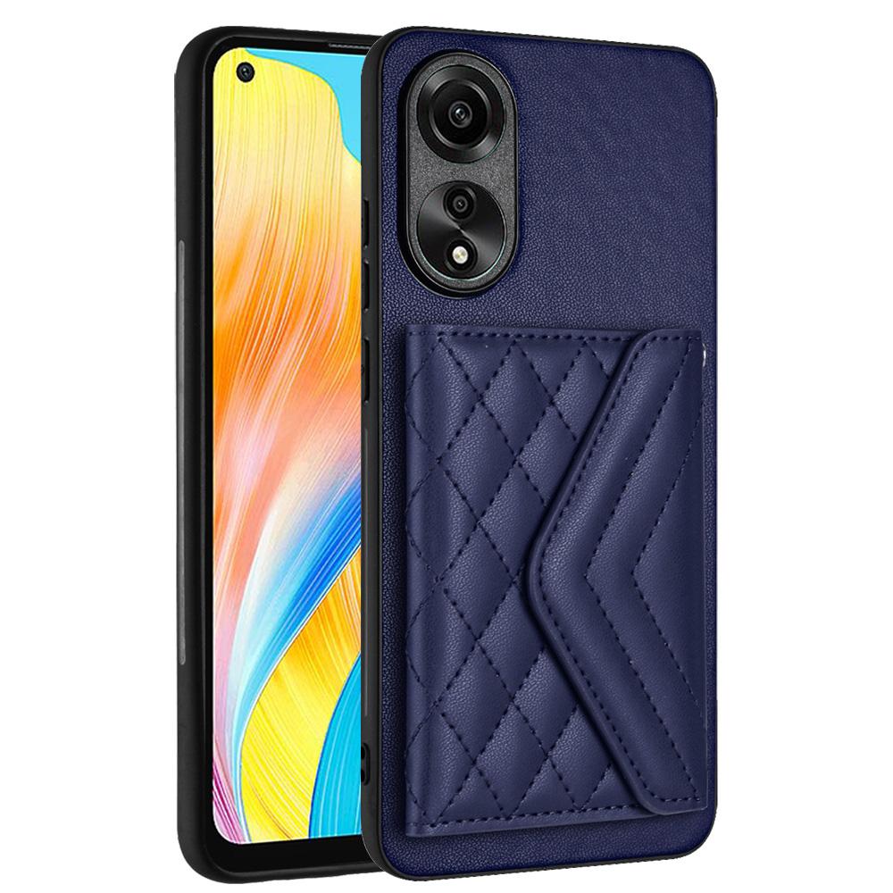 

Роскошный кожаный чехол-кошелек с несколькими слотами для карт в стиле CC, задняя крышка для OPPO A17 A38 A18 A58 A58X A78 A1X A78 K11X Reno10 OPPO A58/A58X темно-синий