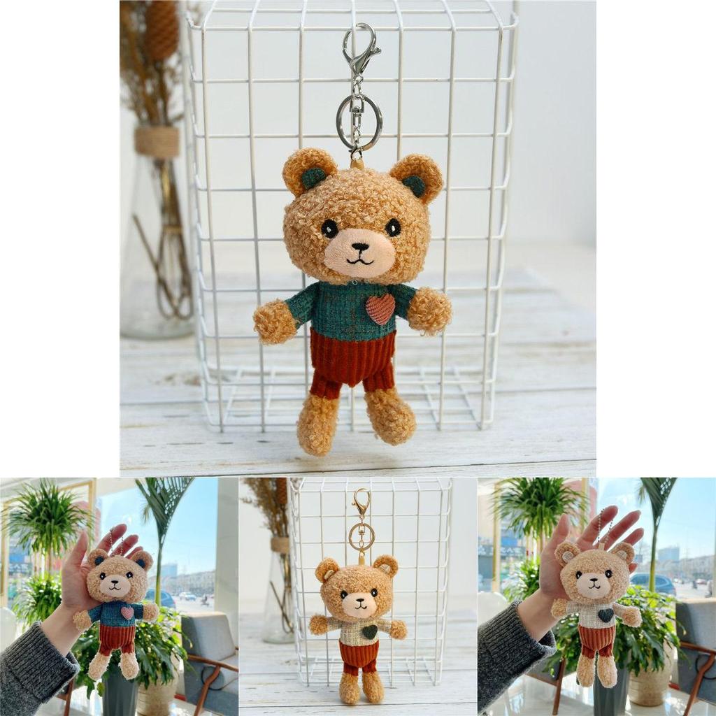 Love Teddy Bear Plush Pendant Adorable Mini Toy Keychain For Birthday Valentine's Day And More!