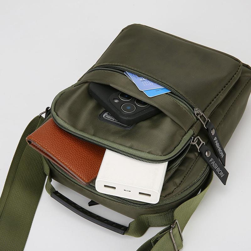 Men's Shoulder Bag Business Leisure Large Capacity Portable Handbag Multi Layer Waterproof Male's Crossbody Bags