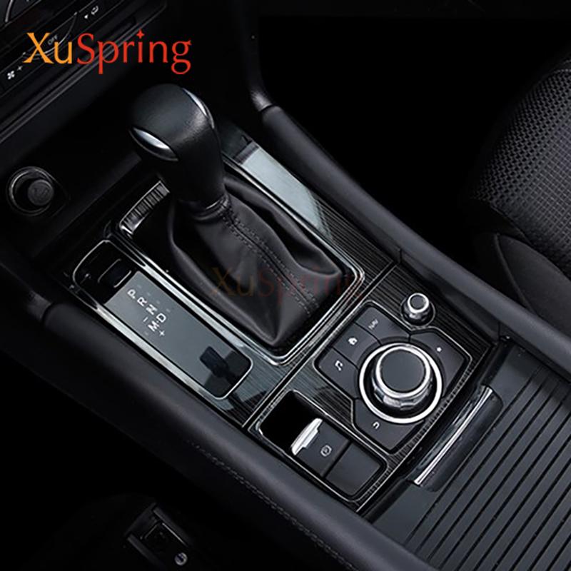 Pannello Trim Leva Cambio Console Auto per Mazda 6 Atenza 2015 2016 2017 2018 Copertura Cornice Strisce Adesive Decorazioni Accessori Styling