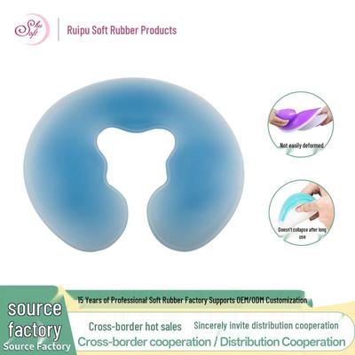 Silicone Anti-Indentation Beauty Salon Nap Pillow - Easy Clean, Hard Bottom Face Pad