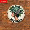 Iron Wall Art Vintage Distressed Edge Metal Tin Sign, Unique Home Decor Gift Idea for Men Women
