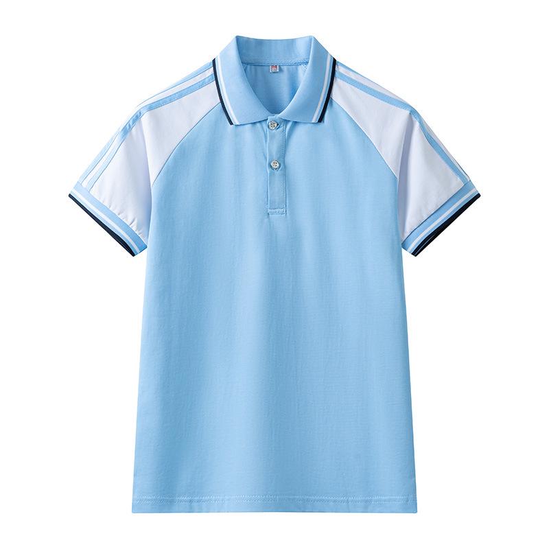 Light Blue Short-Sleeve School Uniform Set for Middle/Junior/High School Students