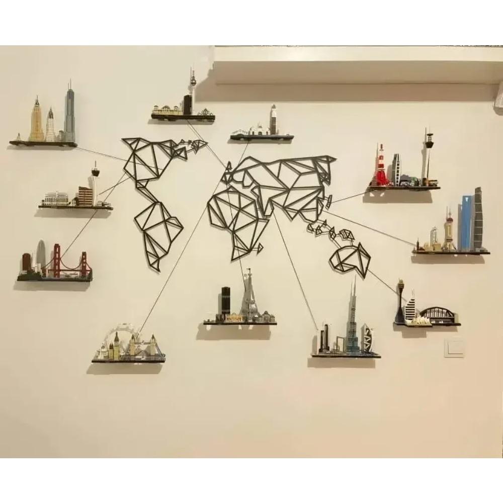 LEGP 2016-2022 Architecture Skylines Collectible Series Of Building Blocks Kit, Collectible Architecture Model Set For Adults