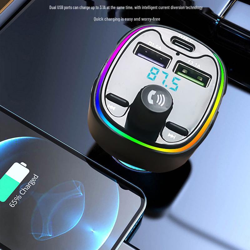 HT-3 Car Bluetooth Charger: MP3 Player, TF Card, USB Drive, 3.1A Output