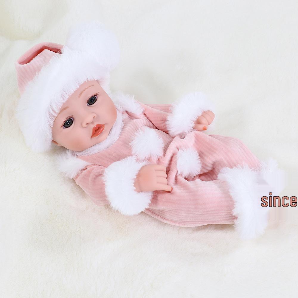30cm Silicone Reborn Baby Doll - Soft Sleep Companion & Child Role-Playing Toy