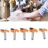 5Pcs 6mm Shank Router Bit Yellow Milling Cutter for Cabinet Door Woodworking Cutter Tools