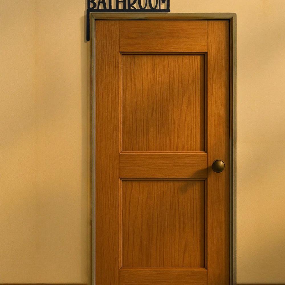 Vintage Metal Toilet Wall Art Sign, Retro Bathroom Decor, Funny Home Gift for Halloween Christmas Farmhouse