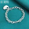 925 Sterling Silver Heart Bracelet Wedding Jewelry