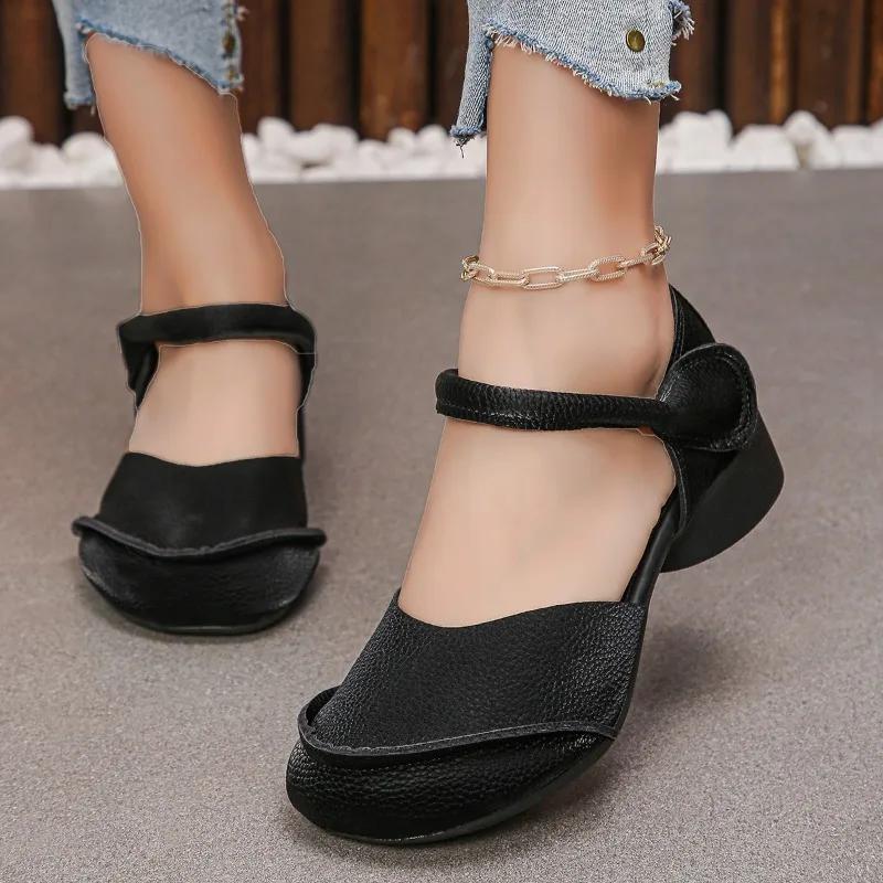 2025 Hot Sale Ladies Shoes Shallow Women's High Heels Round Toe Daily Best Seller New Plus Size Comfortable Heels Women