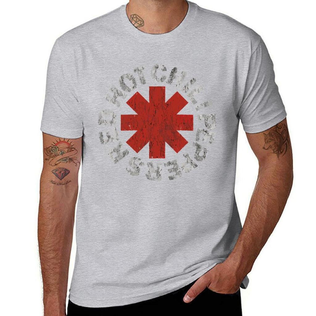 Red Hot Chill Peppers T-Shirt Blacks New Edition Fitted T Shirts for Men