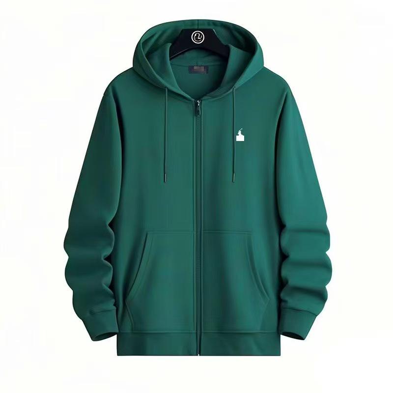 Men's Embroidered Horse Cardigan Hoodie - Spring/Autumn Jacket