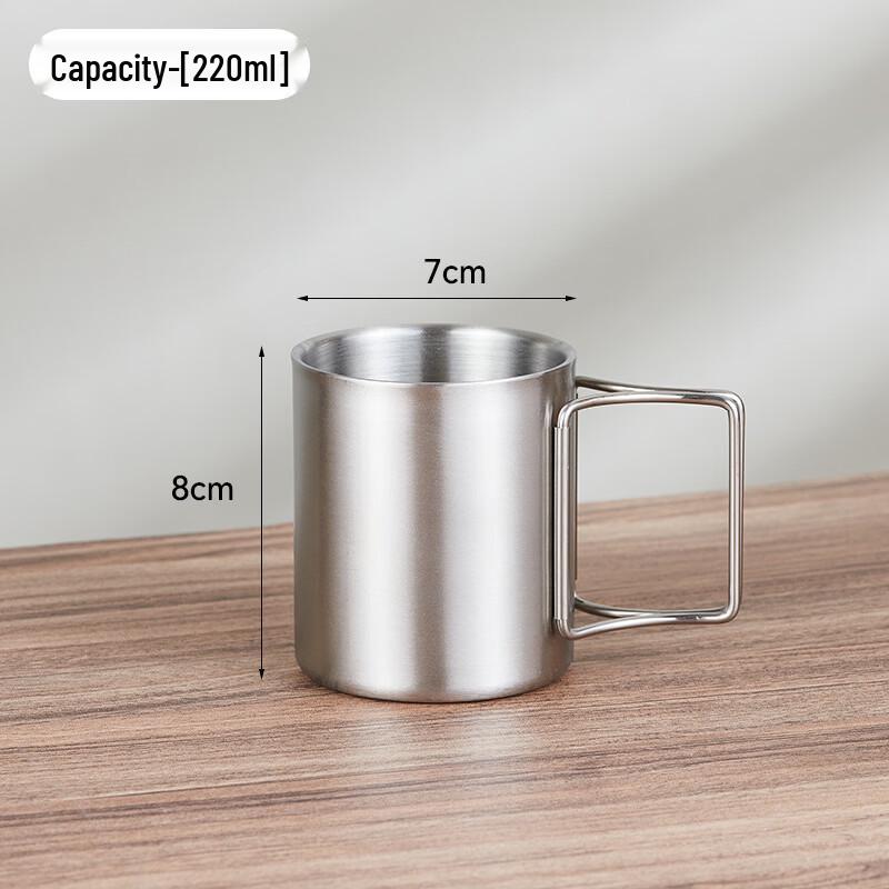 Shangqi Outdoor Camping Stainless Steel Mug Set