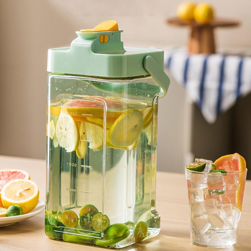 3.5LRefrigerator Pot Beverage Pot With Faucet Large Capacity Cold Water Bottle Portable Water Tank Teapot Kitchen Drinkware