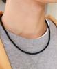 Bicycletrophy Bt Gemstone Necklace 02 (4Mm Matte Onyx)